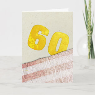 Cartão Aniversário de 60 anos