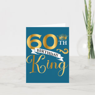 Cartão Aniversário de 60 Anos do Rei Marido