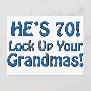 Cartão Aniversário de 70 anos