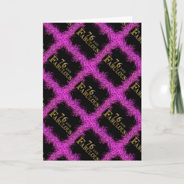 Cartão Aniversário de 76 anos (Frente)