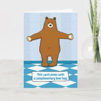 Aniversário de Abraço do Urso Bonito e Engraçado