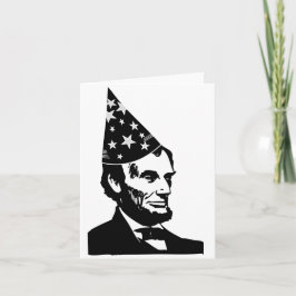 Cartão Aniversário de Abraham Lincoln