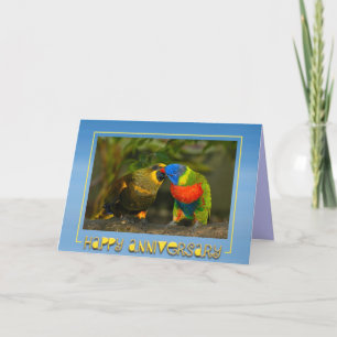 Cartão Aniversário de Aves do Amor