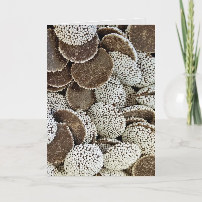 Cartão aniversário de balas (Frente)