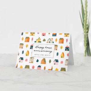 Cartão Aniversário de Casa no Estilo Escandinavo