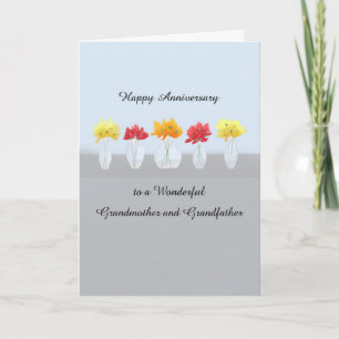 Cartão Aniversário de Casamento da Avó e do Avô