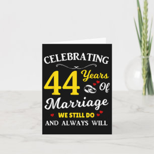 Cartão Aniversário de Casamento de 44