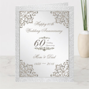 Cartão Aniversário de Casamento de Diamante Glitter 60.5X