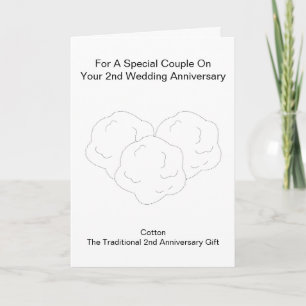 Cartão Aniversário de Casamento de segundos Personalizado