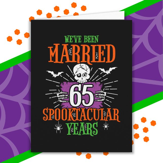 Cartão Aniversário de Casamento do Dia 65 de Spooktacular (Criador carregado)