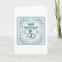 Aniversário de casamento Floral Ano personalizável