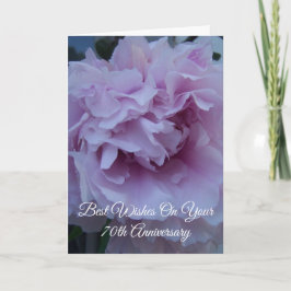 Cartão Aniversário de Casamento Personalizado de 70 de Pe