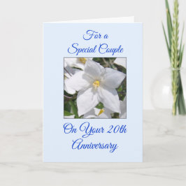 Cartão Aniversário de Casamento Personalizado Floral Bran