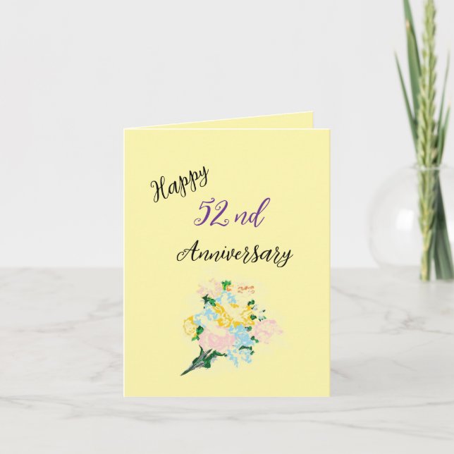 Cartão Aniversário de Casamento: Uma História de Amor (Frente)