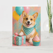 Aniversário de Corgi Galês Fofo