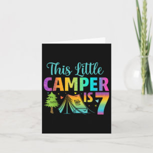 Cartão Aniversário de criança De Campanha De 7 Anos 7 B