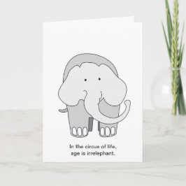 Cartão Aniversário de Elefante
