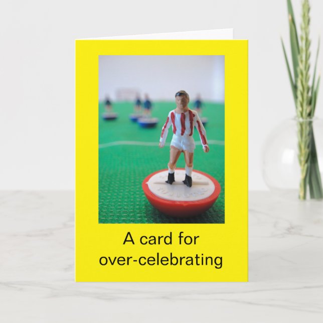 Cartão Aniversário de futebol (Frente)