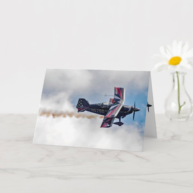 Cartão Aniversário de Garota Voadora (Planta pequena)