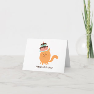 CARTÃO ANIVERSÁRIO DE GOLPE DE GATO