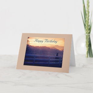 CARTÃO ANIVERSÁRIO DE HORSE LOVER = PARA ALGUÉM MUITO E