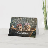 Aniversário de Irmão e Cunhada com Cachorros Fofos