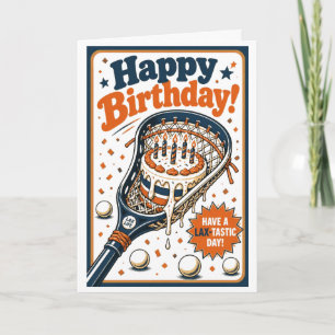 Cartão Aniversário de Lacrosse Engraçado Humor Lax Esport