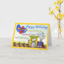 Aniversário de Meninos Aviões e Trens Veículo Aniv