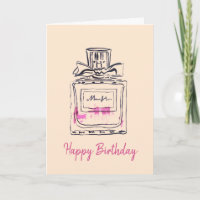Aniversário de moda de garrafas de perfume