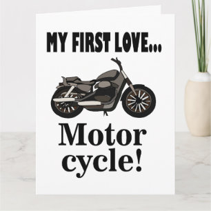 Cartão Aniversário de Moto Motocicleta