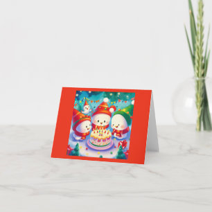 Cartão Aniversário de Natal 6