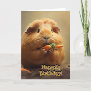 Cartão Aniversário de porco!