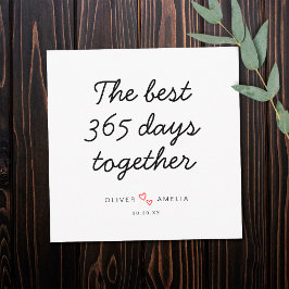 Cartão Aniversário de Primeiro Casamento Personalizado Mi