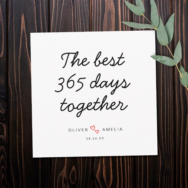 Cartão Aniversário de Primeiro Casamento Personalizado Mi (Front)