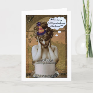 Cartão Aniversário de Risco de Fogo