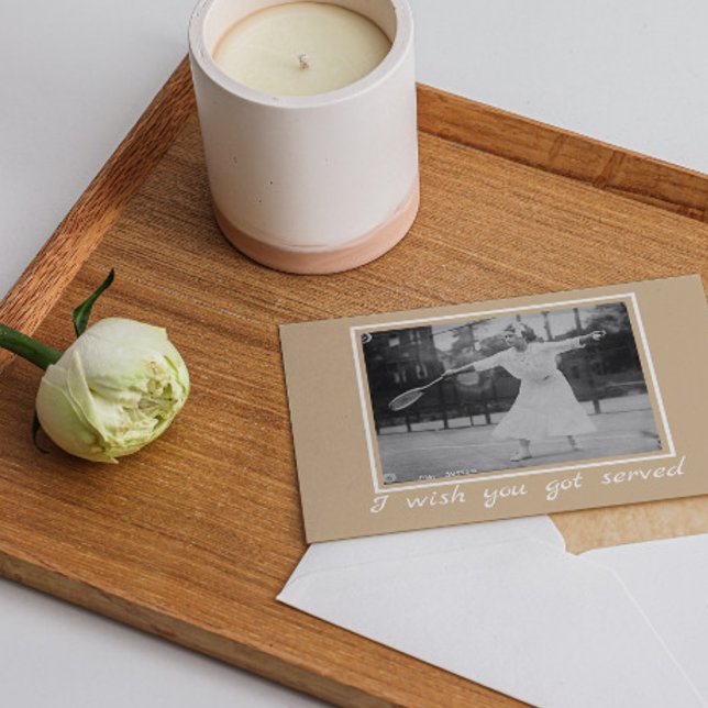 Cartão Aniversário de Tênis Vintage - Wimbledon Engraçado (Criador carregado)