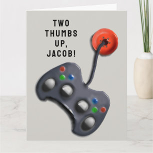 Cartão aniversário de videogame