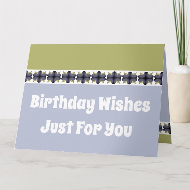 Cartão Aniversário Deseja Apenas Por Você (Frente)