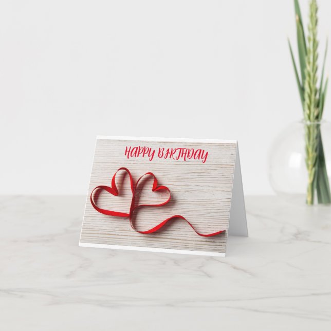 CARTÃO ANIVERSÁRIO DESEJO "CHEIO DE AMOR" (Frente)