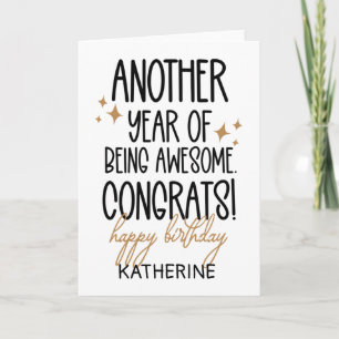 Cartão Aniversário Divertido de Ficar Mais Velho Para Ami