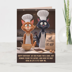 Cartão Aniversário Divertido e Personalizável com Tema de