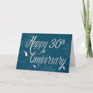 Cartão Aniversário do 30 de Funcionário - Texto Suave - A
