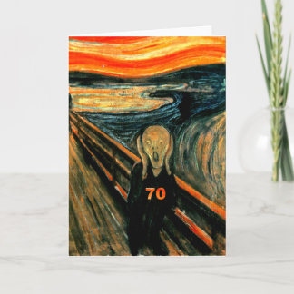 Cartão aniversário do 70