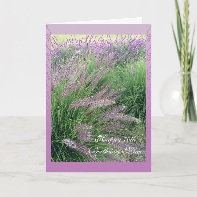 Cartão Aniversário do 70 da mãe (Frente)