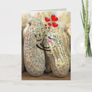 Cartão Aniversário do Amor dos Amendoins