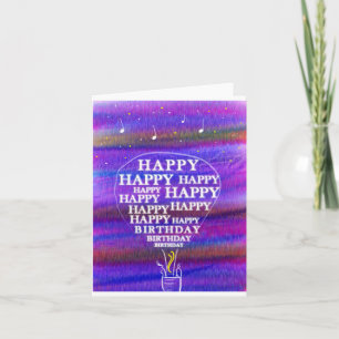 Cartão Aniversário do Balão