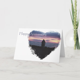 Cartão Aniversário do beira-mar para o marido