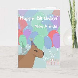 Cartão Aniversário do Capivara