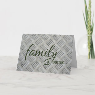 Cartão Aniversário do cunhado Design em metal cinza