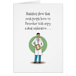 Cartão Aniversário do dia 26 de dezembro